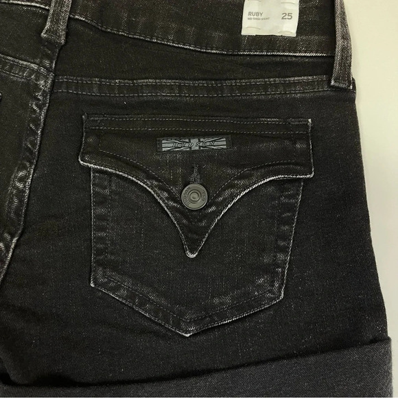 NEW Hudson Jeans Shorts Womens Size 25 Black Ruby Drama Club Cuffed NWT - Picture 6 of 11